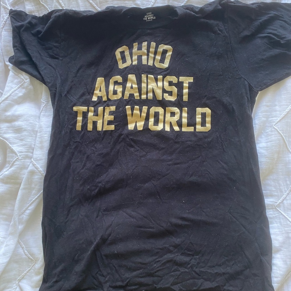 Ohio against the world t shirt black/gold